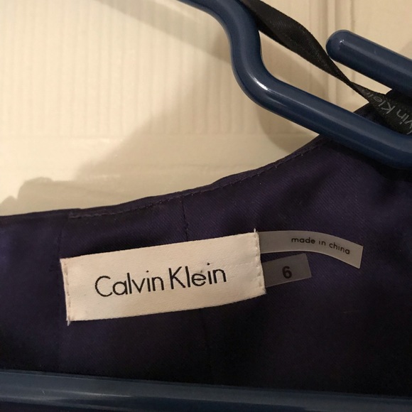 Calvin Klein Purple Satin Dress - Picture 3 of 4